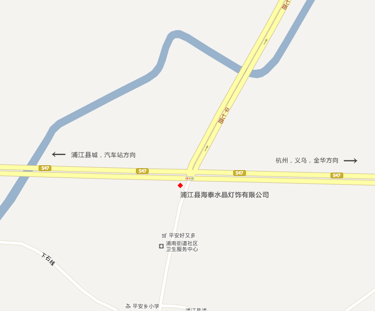 浦江地理位置，海泰水晶灯饰有限公司地图